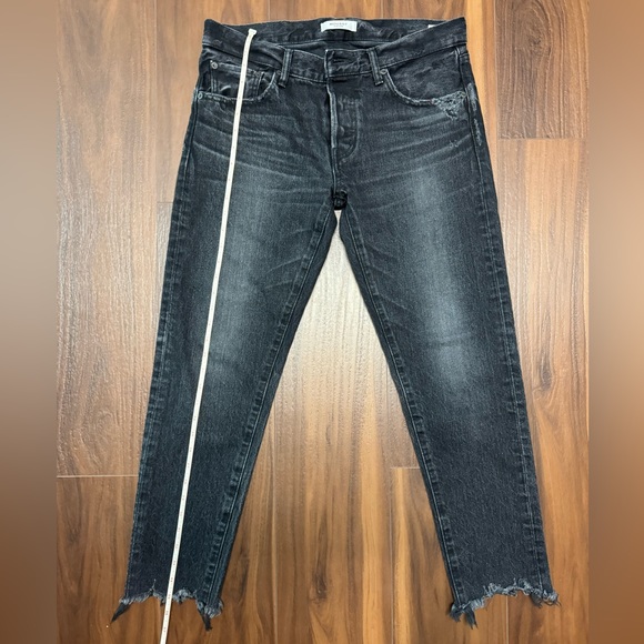 Moussy Vintage Jeans Distressed Black Wash - Picture 6 of 14